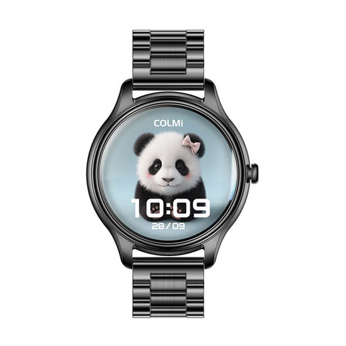 COLMi L28 - Montre connectée noire, bracelet acier noir - visuel 1