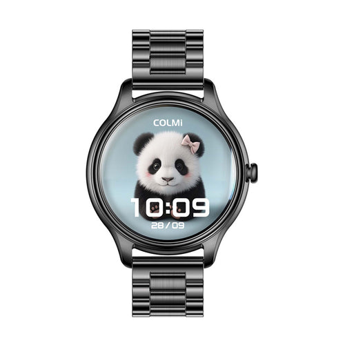 COLMi L28 - Montre connectée noire, bracelet acier noir - visuel 1