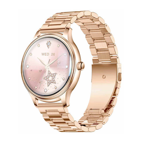 COLMi L28 - Montre connectée or, bracelet acier doré