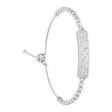 COLMi M06 - Bracelet connecté bijou et santé (argent) : poignet argenté