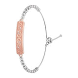 COLMi M06 - Bracelet connecté bijou et santé (or rose) : poignet strass