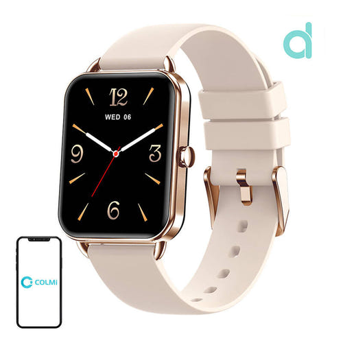 COLMi P20 - Montre connectée AMOLED 1,65 pouce, coloris or : dorée