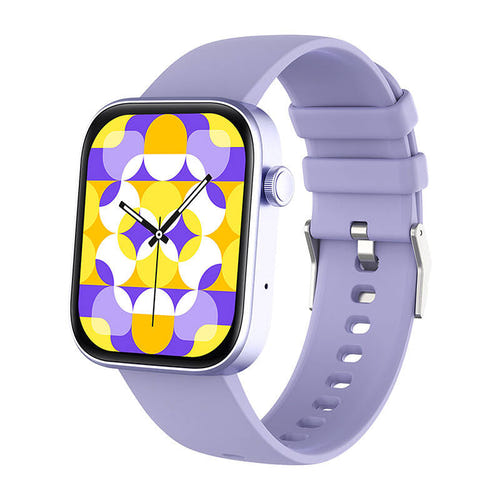 COLMi P71 - Montre connectée suivi santé 1,9 pouce, coloris violet : bracelet silicone violet