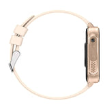 COLMi P80 - Montre connectée suivi cardiaque 8 canaux, bracelet silicone or : dorée au poignet