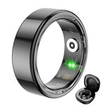 COLMi R02 - Bague connectée taille 12 (diamètre 21,3 mm, noir) : détail capteurs optiques