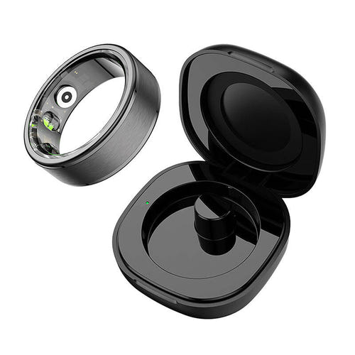 COLMi R03 - Bague connectée grande taille (taille 12, 21,3 mm, noir) : grand diamètre 21,3 mm
