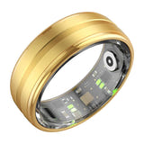 COLMi R06 - Bague connectée ultra légère 2,7 g (taille 8, 18,1 mm, or) : finition dorée polie