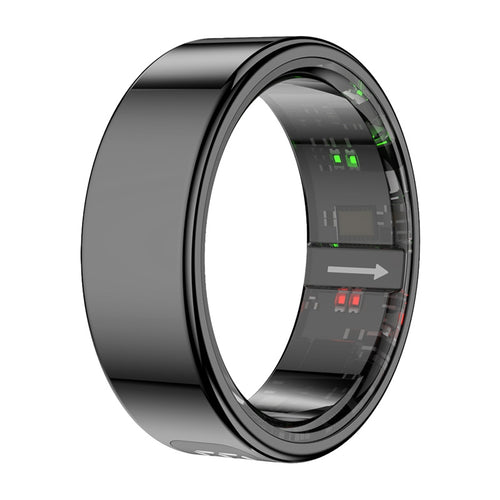 COLMi R12 - Bague connectée taille 12, diamètre intérieur 21,6 mm, noir : noire