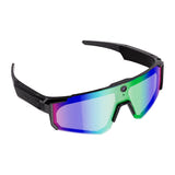 COLMi V06 - Lunettes de sport audio IA (noir, verres bleus) : caméra 8 MP frontale