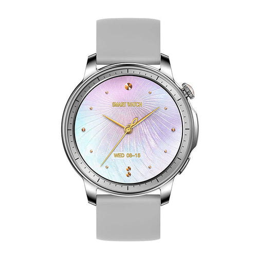 COLMi V65 - Montre connectée ronde AMOLED 1,32 pouce, coloris gris : profil fin boîtier métal