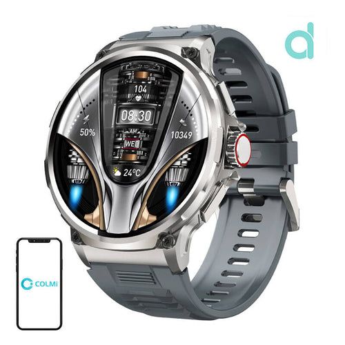 COLMi V69 - Montre connectée écran 1,85 pouce, argent : poignet