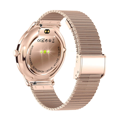 COLMi V89 - Montre connectée bracelet acier inoxydable, or : cadran AMOLED lumineux