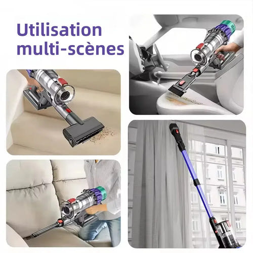COTIAR V22 Violet - aspirateur balai sans fil 650 W, 55 kPa, batterie amovible : accessoires