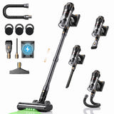 COTIAR V30 PRO - Aspirateur balai sans fil 800 W, 95 min d'autonomie : noir
