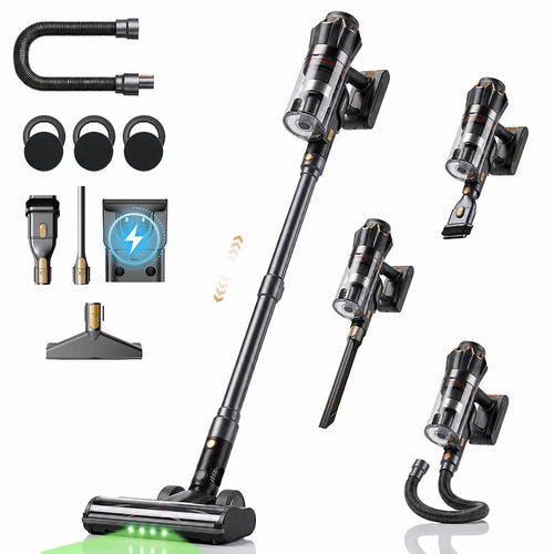 COTIAR V30 PRO - Aspirateur balai sans fil 800 W, 95 min d'autonomie : noir