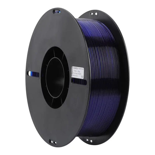 Creality CR-PETG - Filament 3D 1,75 mm 1 kg, bleu transparent : effet verre