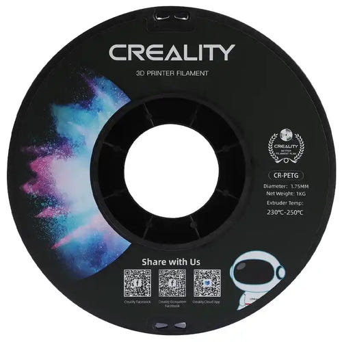 Creality CR-PETG - Filament 3D 1,75 mm 1 kg, rouge : bobine 1 kg