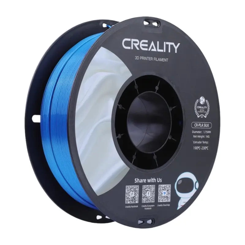 Creality CR-Silk - Filament PLA soie 1,75 mm 1 kg (bleu) - visuel 1