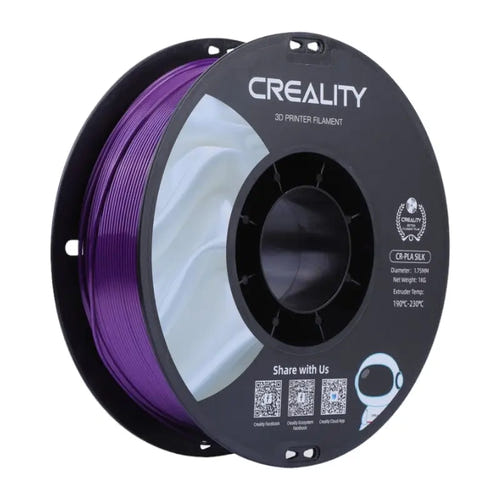 Creality CR-Silk PLA - Filament 3D effet soie 1,75 mm 1 kg, violet (vue 1)