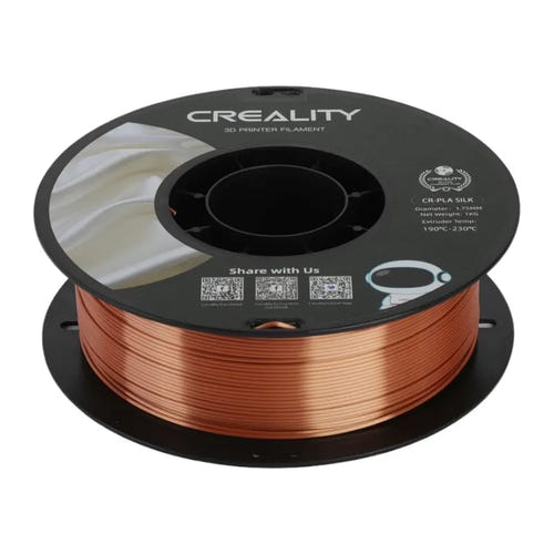 Creality CR-Silk - Filament PLA effet soie 1,75 mm 1 kg, cuivre rouge : bobine 1 kg