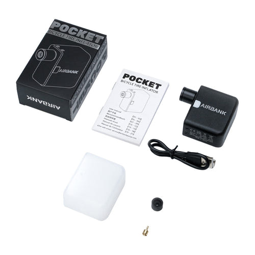 Cycplus AS1 Pocket Airbank - mini pompe électrique 100 PSI de 95 g : étui silicone et accessoires