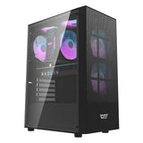 darkFlash A290 - Boîtier PC vitré avec 3 ventilateurs (noir) (vue 1)