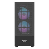 darkFlash A290 - Boîtier PC vitré avec 3 ventilateurs (noir) (vue 2)