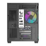 darkFlash B275 PRO - Boîtier PC micro-ATX panoramique avec 6 ventilateurs (noir) - visuel 6