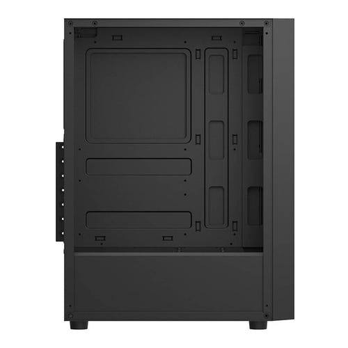darkFlash - Boîtier PC A290 verre trempé (noir, sans ventilateurs) : façade
