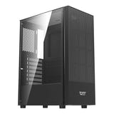 darkFlash - Boîtier PC A290 verre trempé (noir, sans ventilateurs) : vue ensemble