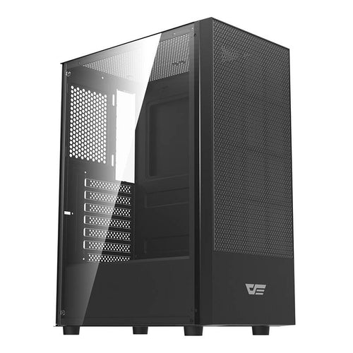 darkFlash - Boîtier PC A290 verre trempé (noir, sans ventilateurs) : vue ensemble