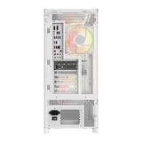 darkFlash - Boîtier PC AIRNOVA grande tour E-ATX + 3 ventilateurs (blanc) : détail