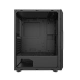 darkFlash - Boîtier PC Aquarius Mesh (noir, sans ventilateurs) : profil