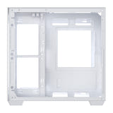 darkFlash - Boîtier PC B275 panoramique (blanc, sans ventilateurs) : profil
