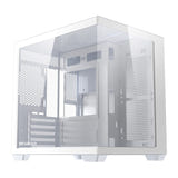darkFlash - Boîtier PC B275 panoramique (blanc, sans ventilateurs) : vue ensemble