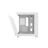 darkFlash - Boîtier PC C275P mini tour panoramique (blanc, sans ventilateurs) : câbles