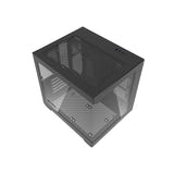 darkFlash - Boîtier PC C275P mini tour panoramique (noir, sans ventilateurs) : arrière
