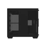 darkFlash - Boîtier PC C275P mini tour panoramique (noir, sans ventilateurs) : câbles
