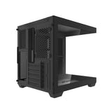 darkFlash - Boîtier PC C275P mini tour panoramique (noir, sans ventilateurs)