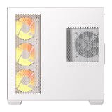 darkFlash - Boîtier PC C280 E-ATX panoramique + 7 ventilateurs (blanc) : connectique