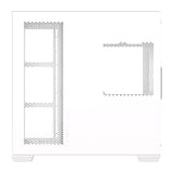 darkFlash - Boîtier PC C280 E-ATX panoramique (blanc, sans ventilateurs) : connectique