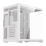 darkFlash - Boîtier PC C280 E-ATX panoramique (blanc, sans ventilateurs) : intérieur