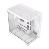 darkFlash - Boîtier PC C280 E-ATX panoramique (blanc, sans ventilateurs) : panoramique