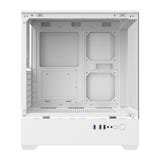 darkFlash - Boîtier PC C365 mini tour panoramique (blanc, sans ventilateurs) : vue ensemble