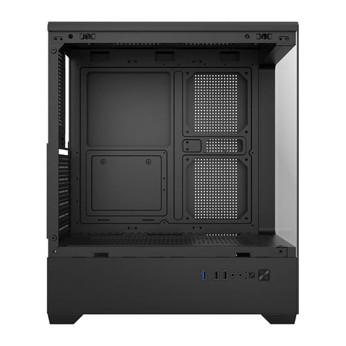darkFlash - Boîtier PC C365 mini tour panoramique (noir, sans ventilateurs) : vue ensemble