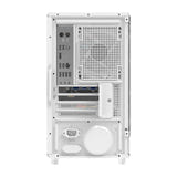darkFlash - Boîtier PC DB330M Mesh compact (blanc, sans ventilateurs) : profil