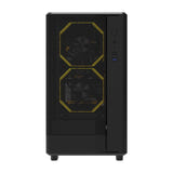 darkFlash - Boîtier PC DB330M Mesh compact (noir, sans ventilateurs) : façade