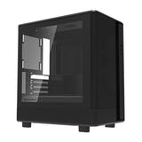 darkFlash - Boîtier PC DB330M Mesh compact (noir, sans ventilateurs) : profil