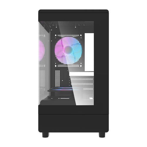 darkFlash - Boîtier PC DB330M compact + 3 ventilateurs ARGB (noir)