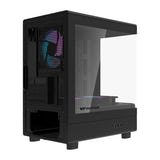 darkFlash - Boîtier PC DB330M compact + 3 ventilateurs ARGB (noir) : arrière
